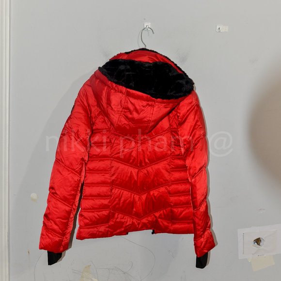 NWT Nautica Ladies’ Puffer Jacket IN RED - Picture 10 of 11